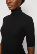 Z62T291 Women Anna Field Print T-Shirt Black - Image 6