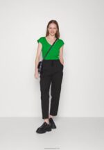 Z62T296 Women Anna Field Basic T-Shirt Green - Image 2