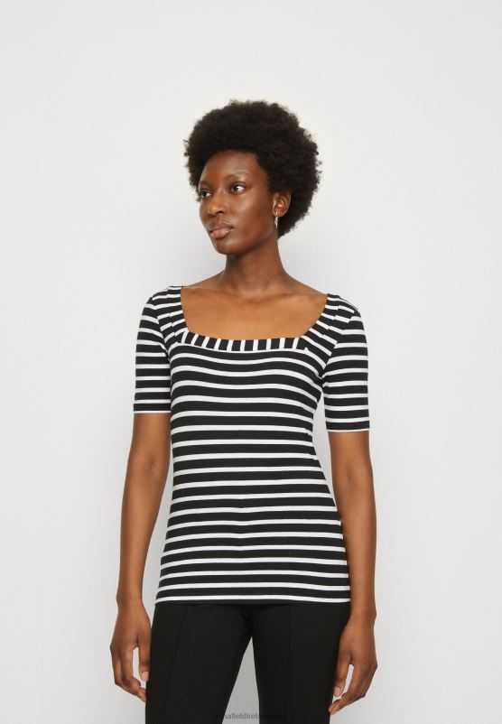 z62t298_women_anna_field_print_t_shirt_black_white.jpg Z62T298 Women Anna Field Print T-Shirt Black/White - Image 1