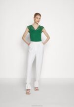 Z62T302 Women Anna Field Print T-Shirt Dark Green - Image 2