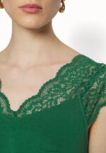 Z62T302 Women Anna Field Print T-Shirt Dark Green - Image 6