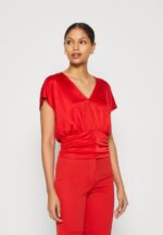 Z62T303 Women Anna Field Print T-Shirt Red