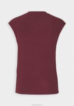 Z62T310 Women Anna Field Basic T-Shirt Dark Red - Image 2