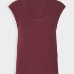 Z62T310 Women Anna Field Basic T-Shirt Dark Red