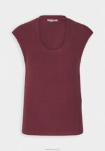 Z62T310 Women Anna Field Basic T-Shirt Dark Red