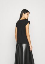 Z62T314 Women Anna Field Basic T-Shirt Black - Image 3