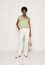 Z62T315 Women Anna Field Basic T-Shirt Olive - Image 2