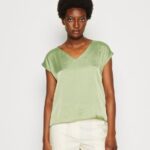 Z62T315 Women Anna Field Basic T-Shirt Olive