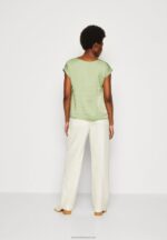 Z62T315 Women Anna Field Basic T-Shirt Olive - Image 3