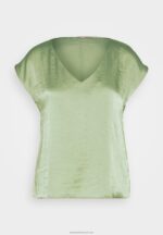 Z62T315 Women Anna Field Basic T-Shirt Olive - Image 5