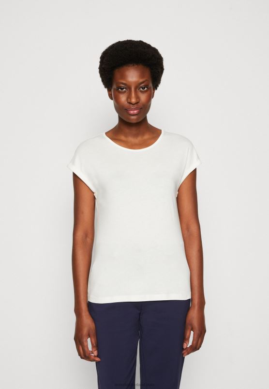 Z62T317 Women Anna Field 3 Pack Print T-Shirt White/Pink/Off-White - Image 5