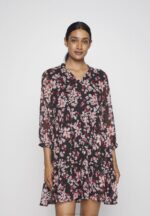 Z62T31 Women Anna Field Day Dress Pink/Black/Multi-Coloured