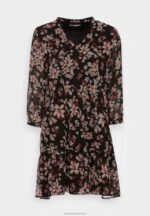 Z62T31 Women Anna Field Day Dress Pink/Black/Multi-Coloured - Image 5