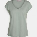 Z62T322 Women Anna Field Basic T-Shirt Light Green