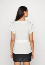 Z62T323 Women Anna Field Print T-Shirt Off-White - Image 3