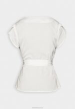 Z62T323 Women Anna Field Print T-Shirt Off-White - Image 6
