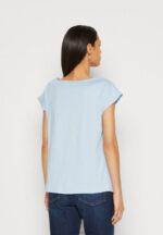 Z62T327 Women Anna Field Basic T-Shirt Light Blue - Image 3