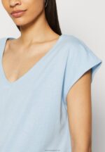 Z62T327 Women Anna Field Basic T-Shirt Light Blue - Image 6