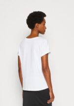 Z62T333 Women Anna Field Print T-Shirt White - Image 3