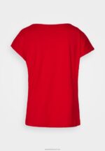 Z62T337 Women Anna Field Basic T-Shirt Red - Image 2