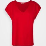 Z62T337 Women Anna Field Basic T-Shirt Red