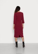 Z62T33 Women Anna Field Cocktail Dress Party Dress Dark Red - Image 3