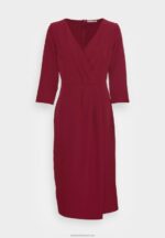 Z62T33 Women Anna Field Cocktail Dress Party Dress Dark Red - Image 4