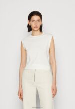 Z62T343 Women Anna Field Basic T-Shirt Off-White