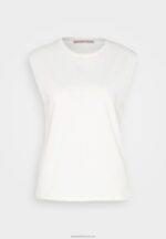 Z62T343 Women Anna Field Basic T-Shirt Off-White - Image 5