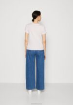 Z62T345 Women Anna Field Print T-Shirt Lilac - Image 3