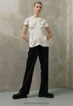 Z62T346 Women Anna Field Print T-Shirt Off White - Image 2