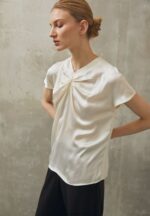 Z62T346 Women Anna Field Print T-Shirt Off White