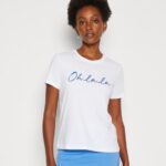 Z62T347 Women Anna Field Print T-Shirt White