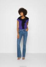 Z62T348 Women Anna Field Basic T-Shirt Clematis Blue - Image 2