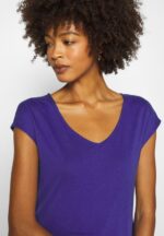 Z62T348 Women Anna Field Basic T-Shirt Clematis Blue - Image 6