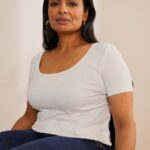 Z62T350 Women Anna Field Basic T-Shirt White