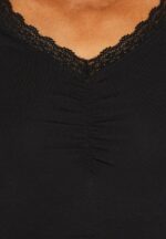 Z62T353 Women Anna Field Print T-Shirt Black - Image 6