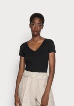 Z62T354 Women Anna Field 2 Pack Basic T-Shirt Black - Image 2