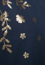 Z62T357 Women Anna Field Print T-Shirt Dark Blue - Image 3