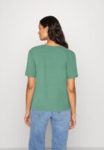 Z62T359 Women Anna Field Print T-Shirt Dark Green - Image 3
