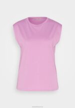 Z62T363 Women Anna Field Basic T-Shirt Lilac - Image 5