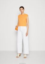 Z62T365 Women Anna Field Basic T-Shirt Orange - Image 2