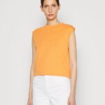 Z62T365 Women Anna Field Basic T-Shirt Orange