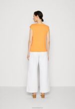 Z62T365 Women Anna Field Basic T-Shirt Orange - Image 3