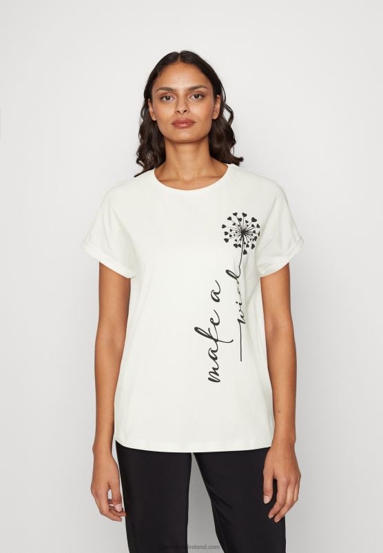 z62t370_women_anna_field_print_t_shirt_off_white.jpg Z62T370 Women Anna Field Print T-Shirt Off-White - Image 1