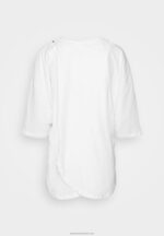Z62T371 Women Anna Field Print T-Shirt White - Image 11