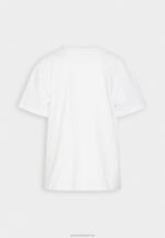 Z62T372 Women Anna Field Print T-Shirt White - Image 2