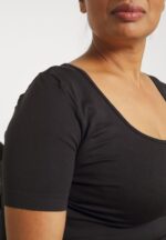 Z62T374 Women Anna Field Basic T-Shirt Black - Image 9