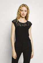 Z62T379 Women Anna Field Basic T-Shirt Black