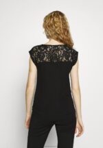 Z62T379 Women Anna Field Basic T-Shirt Black - Image 3